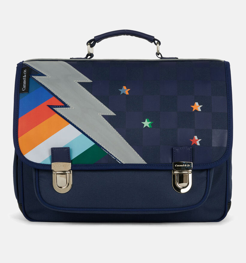 Caramel & cie. Chromatic Lightning Cartable en Bleu fonc&eacute; pour gar&ccedil;ons (373723)