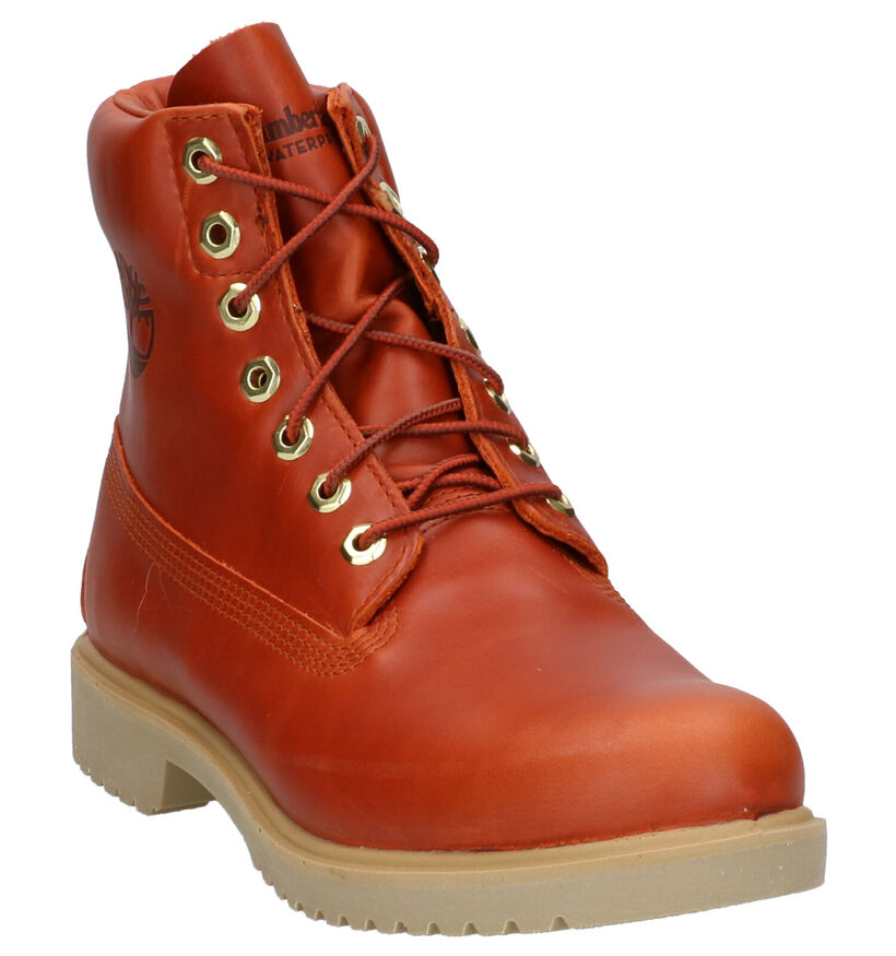 Timberland Newman 6 Inch Oranje Boots in leer (255311)
