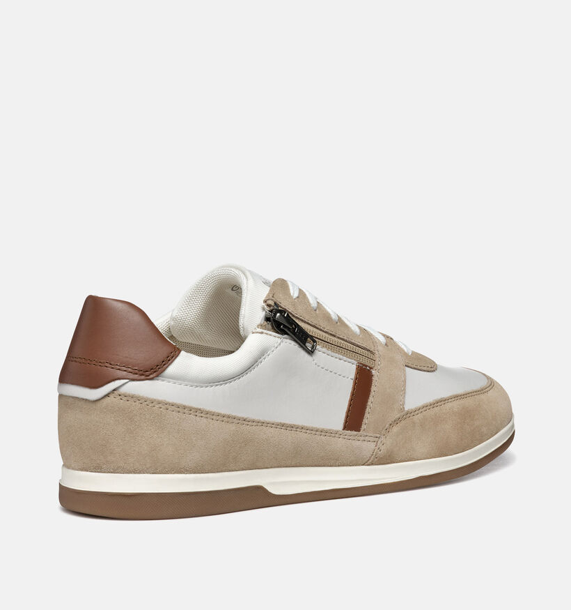 Geox Renan Witte Veterschoenen voor heren (351620) - geschikt voor steunzolen