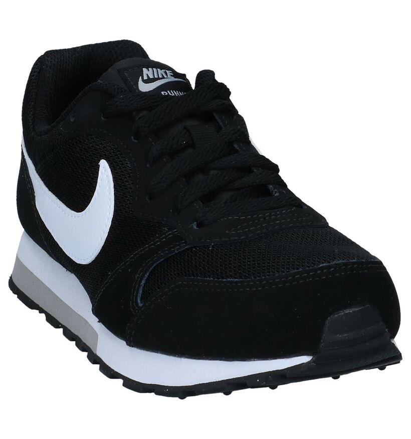 Zwarte Lage Sneakers Nike MD Runner in leer (234330)
