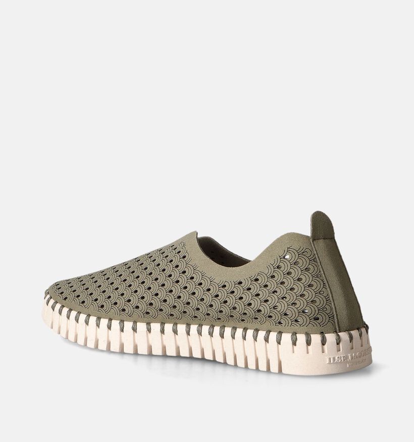 Ilse Jacobsen Tulip Chaussures à enfiler en Vert pour femmes (355837) - pour semelles orthopédiques