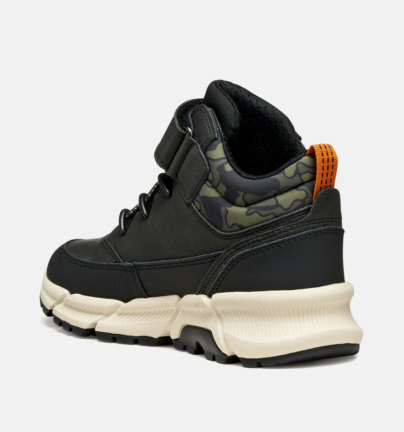 Geox Flexyper Chaussures hautes en Noir pour garçons (361945) - pour semelles orthopédiques