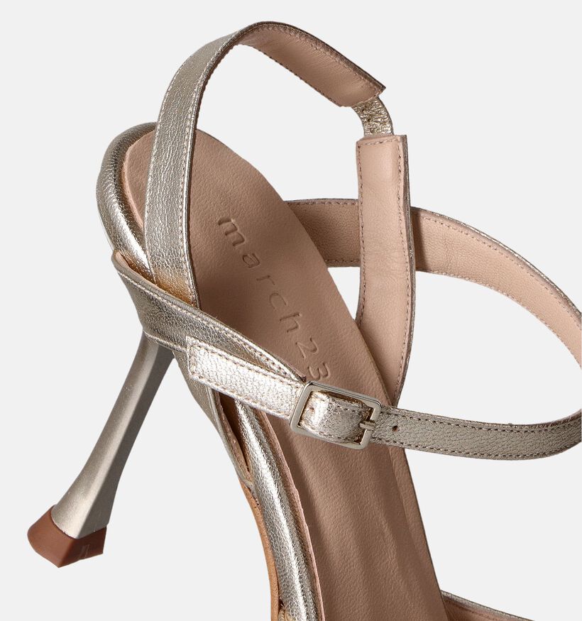 March23 Jada Gouden Sandalen met hak voor dames (355957)