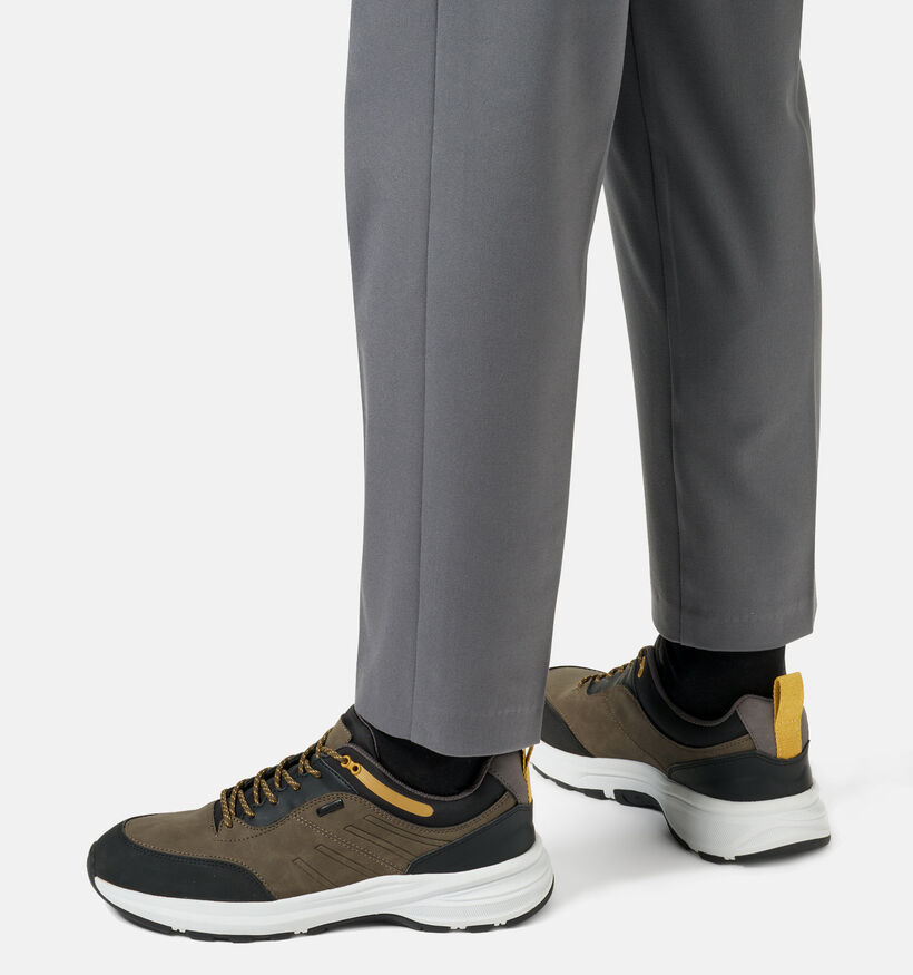 Geox Chaussures plates en Vert kaki pour hommes (360110)