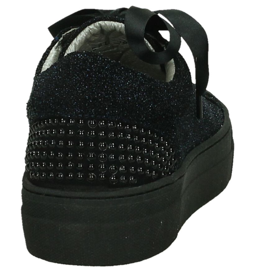 Hampton Bays Baskets basses en Bleu foncé en cuir (206903)