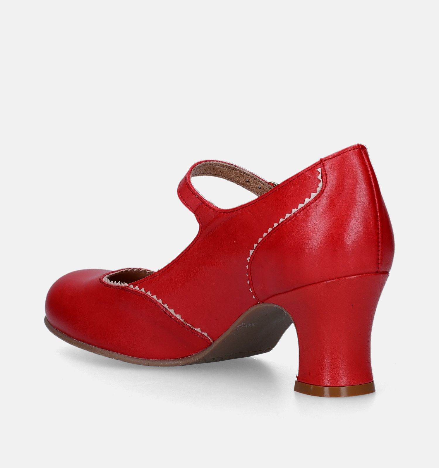Rock n Dot Rode Pumps Met Riempje Dames Pumps Online op TORFS.BE