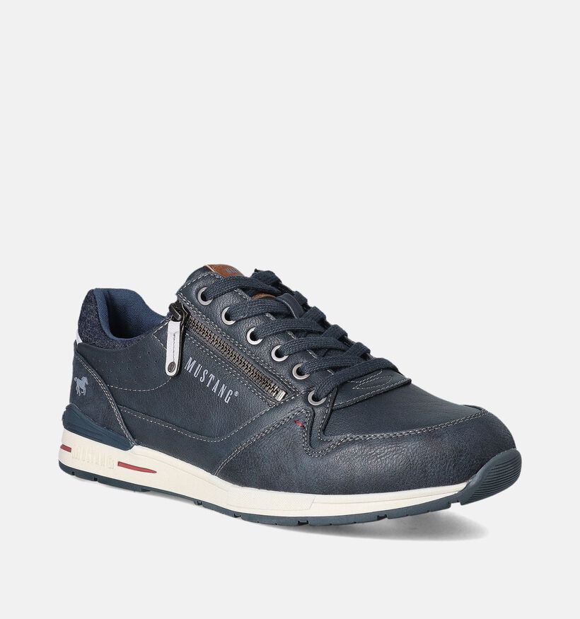 Mustang Blauwe Veterschoenen voor heren (351330)