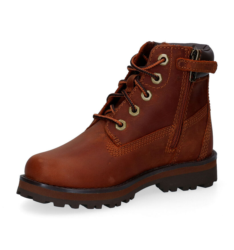 Timberland Courma Kid 6 inch Bottines en Marron pour filles, garçons (329077) - pour semelles orthopédiques