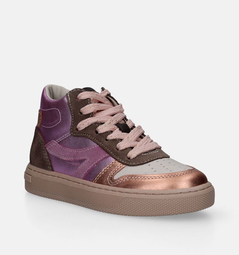 Little David Palermo Baskets hautes en Rose pour filles (349375)