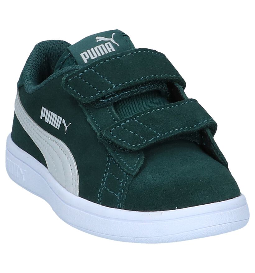 Puma Smash Blauwe Sneakers in daim (293446)