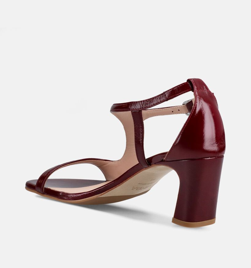 Zinda Bordeaux Sandalen op hak voor dames (373658)