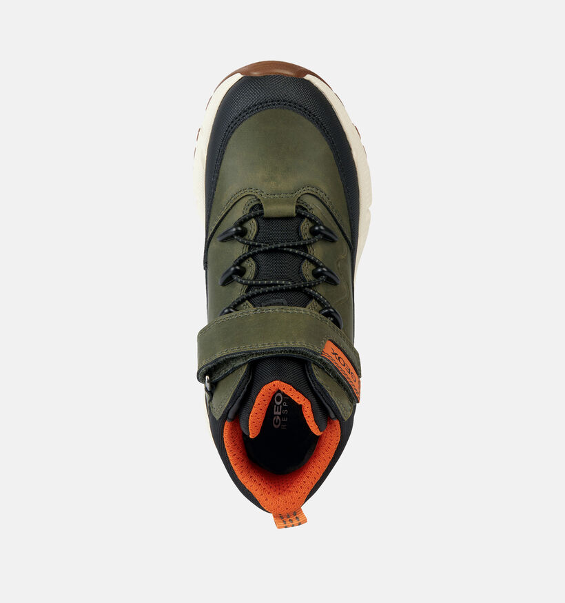 Geox Flexyper Plus Kaki Hoge Schoenen voor jongens (361927) - geschikt voor steunzolen