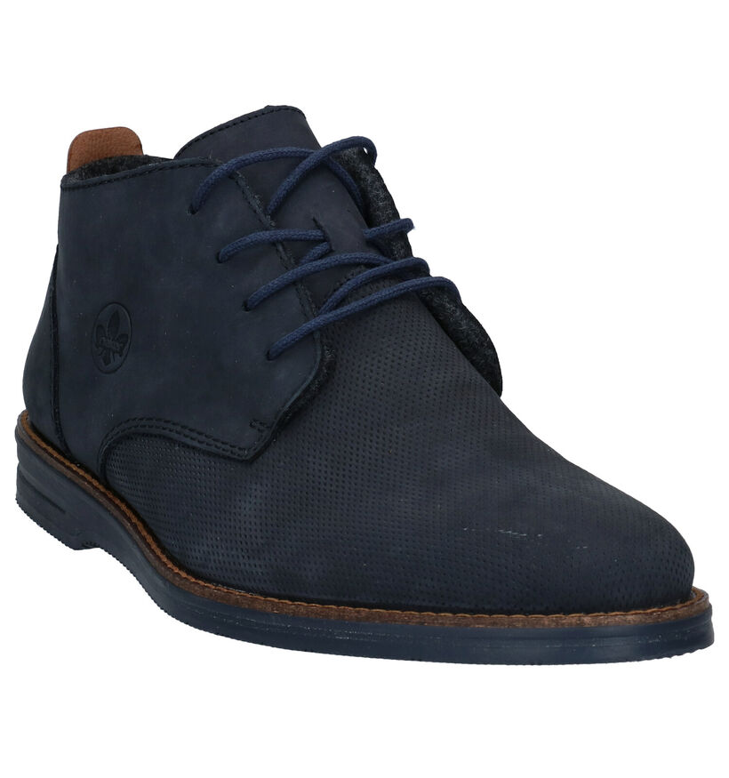 Rieker Chaussures Habillées Hautes en Bleu en nubuck (281736)