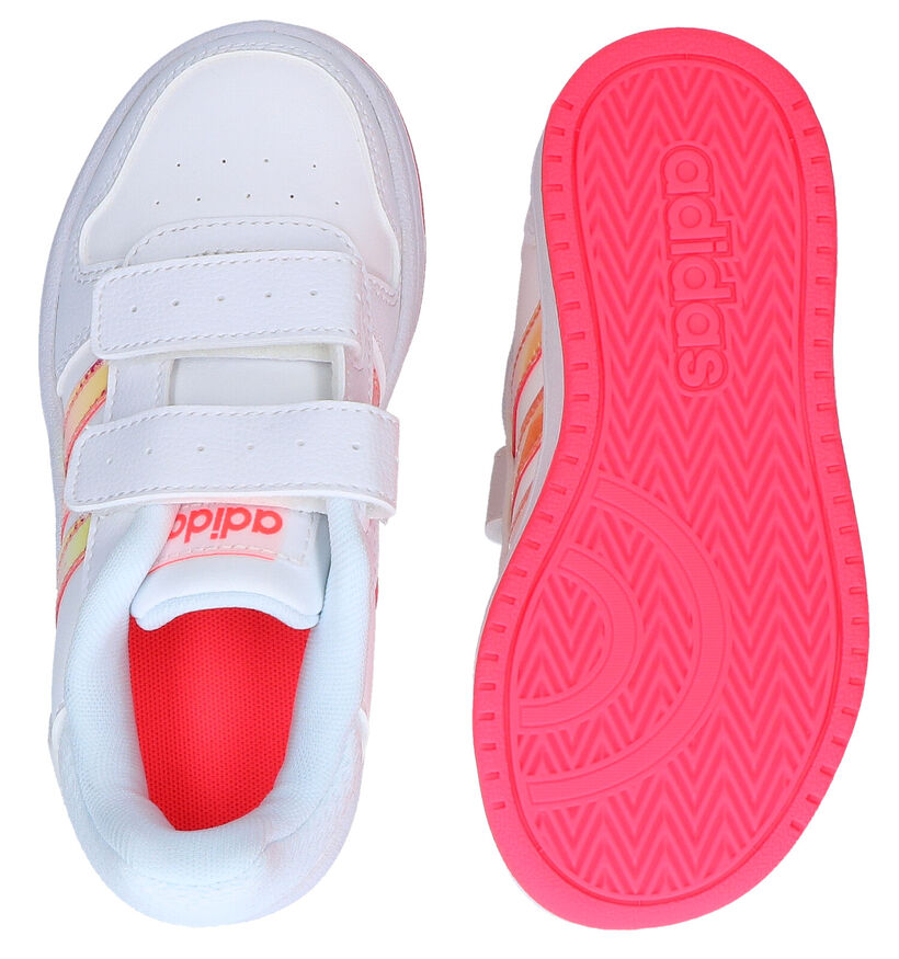 adidas Hoops Baskets en Blanc en simili cuir (284523)