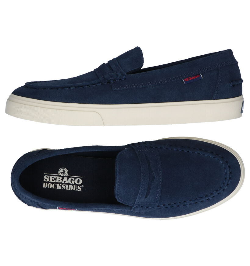 Sebago Manitou Mocassins en Bleu en daim (287822)