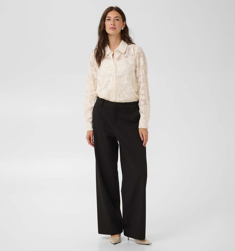 Culture Catinka Ecru Hemd met Pailletten voor dames (381838)