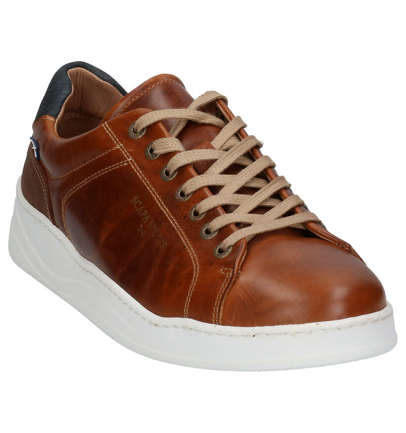 Scapa Sports Cognac Veterschoenen in leer (259122)