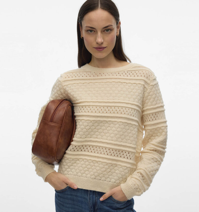 Vero Moda Leo Lichtbeige Trui voor dames (366119)
