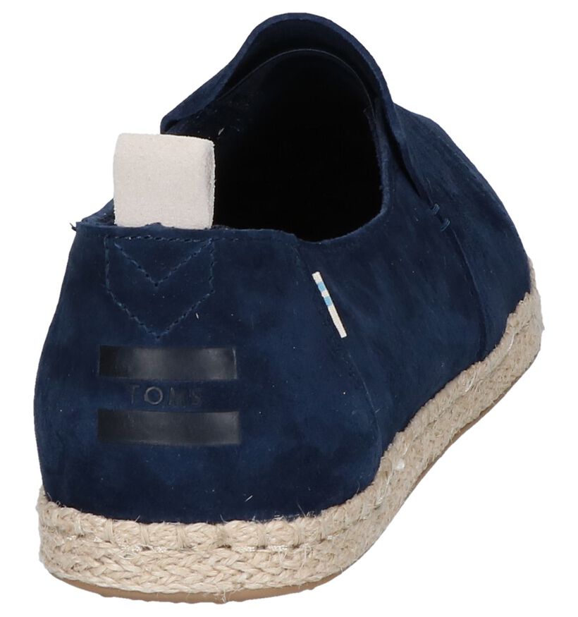 Toms Espadrilles en Bleu foncé en daim (242101)