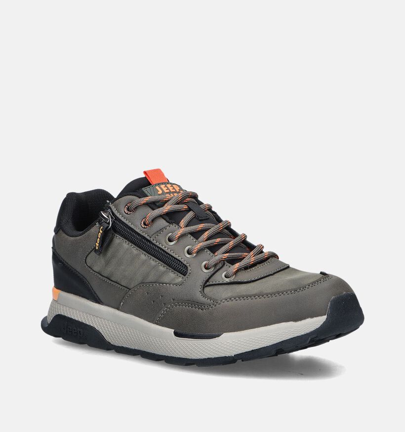 Jeep Ontario Zip Kaki Veterschoenen voor heren (344460)