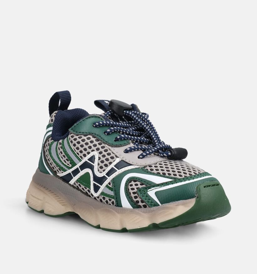 Naturino Wave Baskets basses en Vert pour filles (380167) - pour semelles orthop&eacute;diques