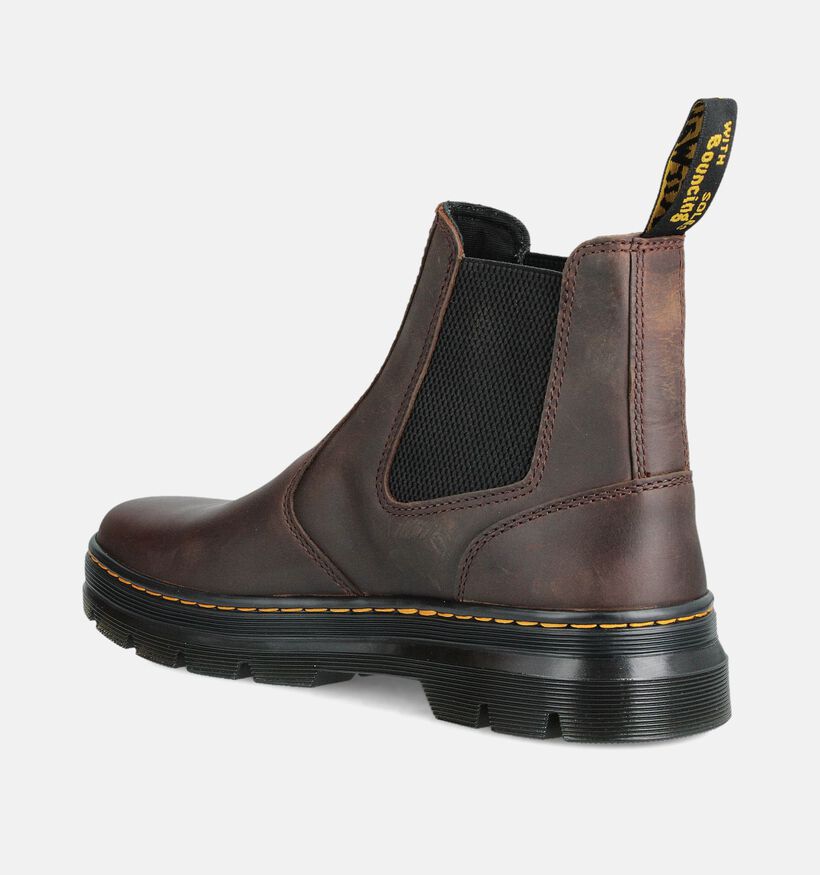 Dr. Martens Embury Leather Bottines Chelsea en Marron pour hommes (378039) - pour semelles orthop&eacute;diques