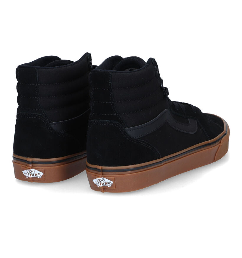 Vans Filmore Hi Baskets de skate en Bleu pour hommes (337030)