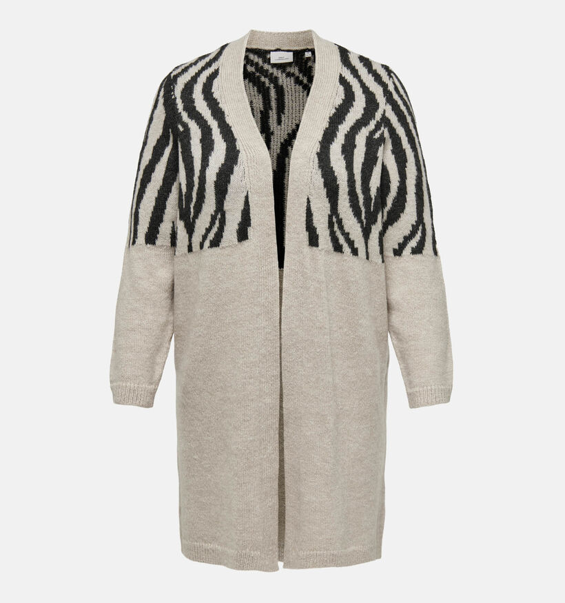 ONLY Carmakoma Jade Beige Gebreide cardigan voor dames (344219)