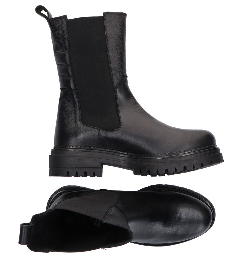 KMB Bottines Chelsea en Noir en cuir (298928)