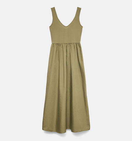 Robe longue vert