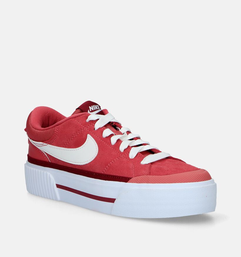 Nike Court Legacy Lift Baskets en Rouge pour femmes (334882)