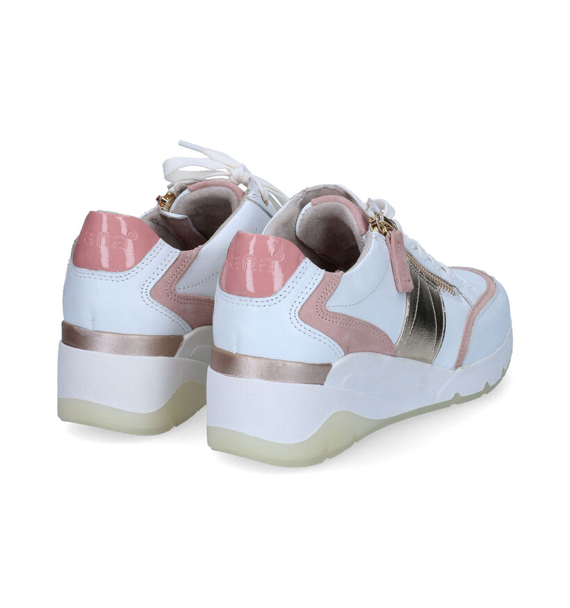 Jana Baskets casual en Blanc en cuir (304554)