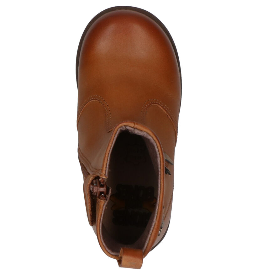 STONES and BONES Bottes basses en Cognac en cuir (255520)