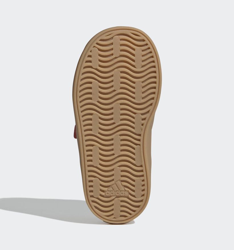 adidas VL Court 3.0 Baskets basses en Rouge pour filles, gar&ccedil;ons (365403) - pour semelles orthop&eacute;diques