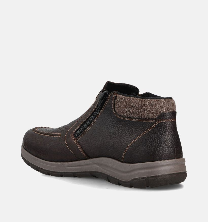 Rieker Bruine Boots met Rits voor heren (363505) - geschikt voor steunzolen