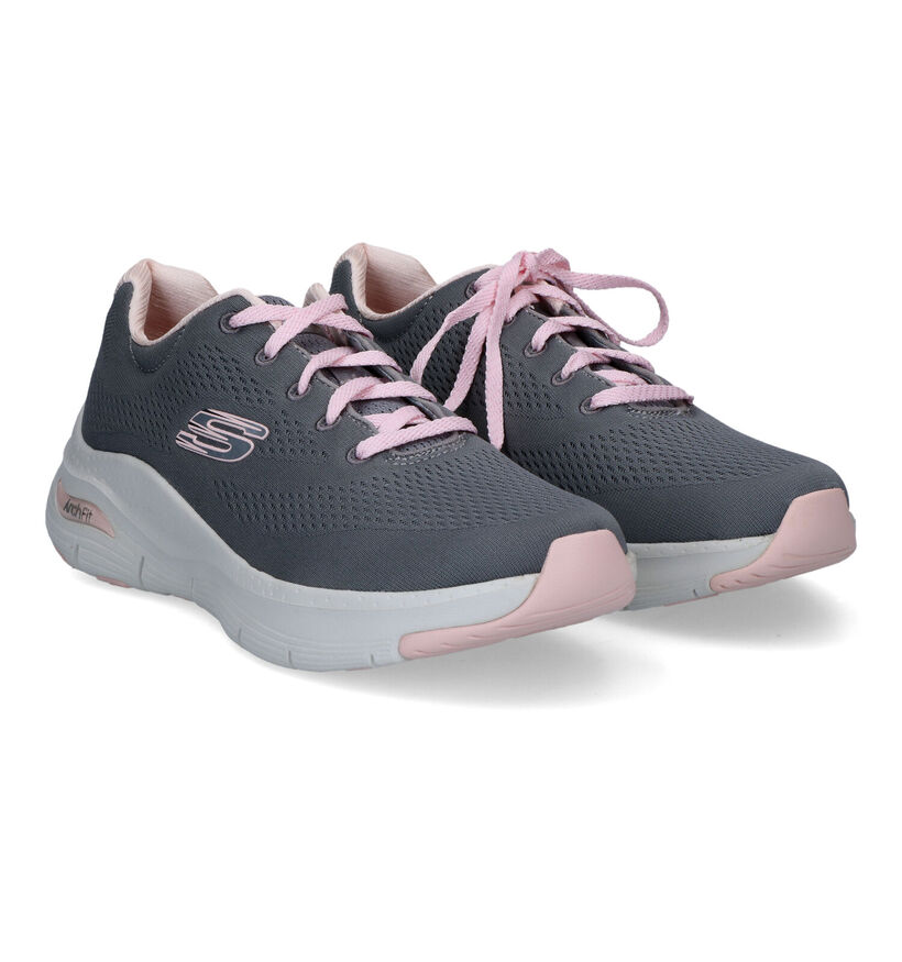 Skechers Arch Fit Big Appeal Baskets en Noir pour femmes (310636) - pour semelles orthopédiques