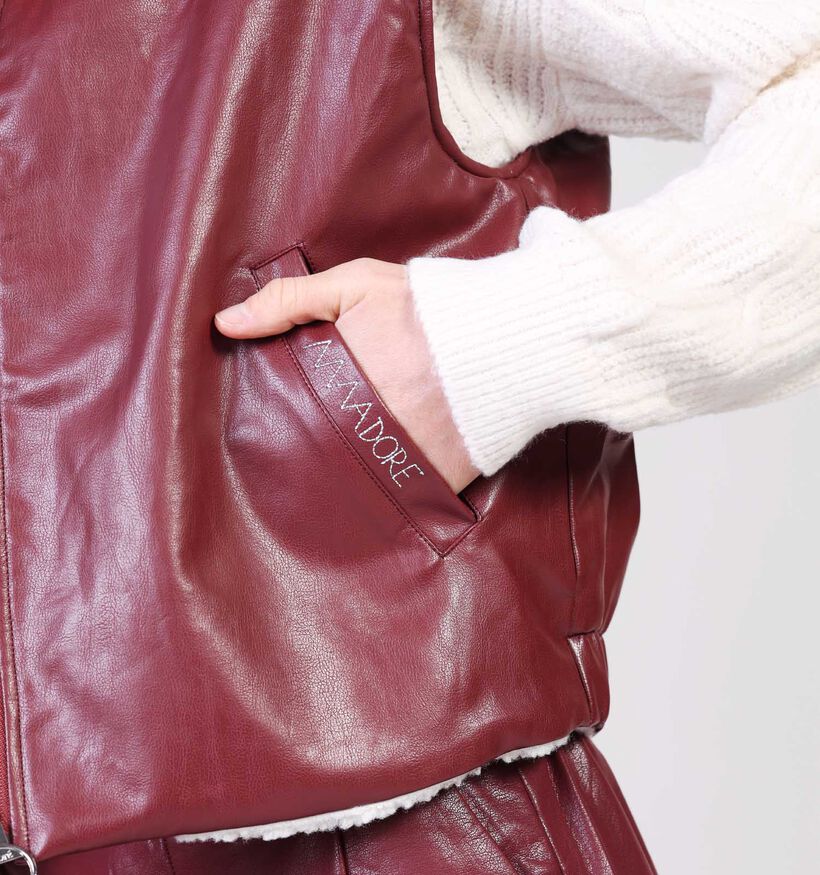 Adoré Cecile Manteau court en Bordeaux pour femmes (369235)