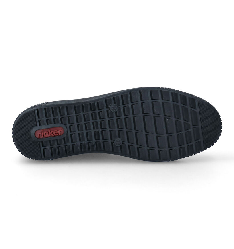 Rieker Zwarte Veterschoenen in kunstleer (297921)