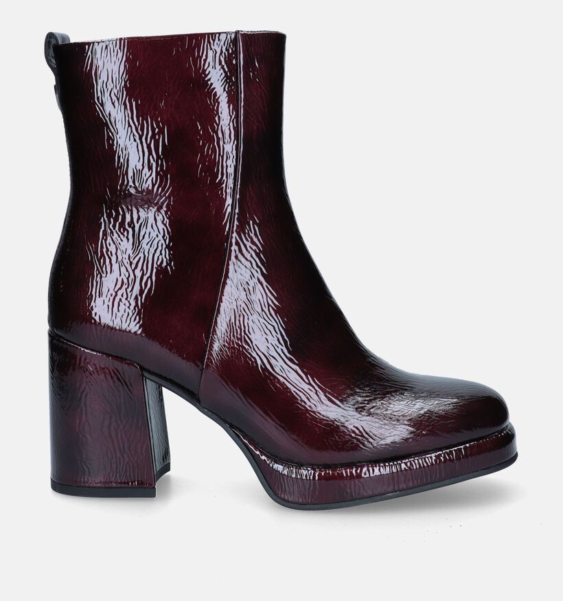 Marco Tozzi Bottines avec talon carré en Bordeaux pour femmes (331064)