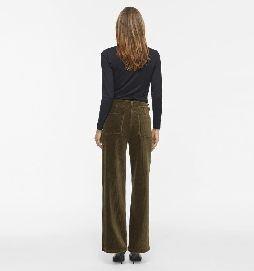 Vila Kita Donkergroene Geklede Broek voor dames (378460)