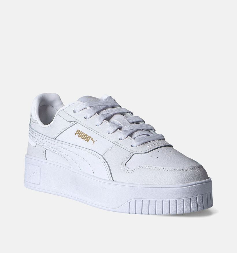 Puma Carina Street Baskets en Blanc pour femmes (350404) - pour semelles orthopédiques