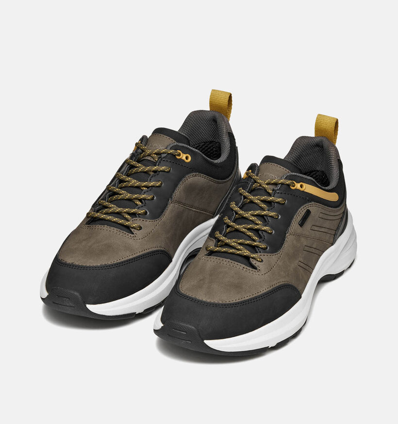 Geox Chaussures plates en Vert kaki pour hommes (360110)