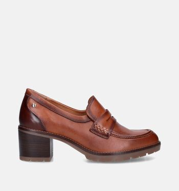 Enkelpumps cognac