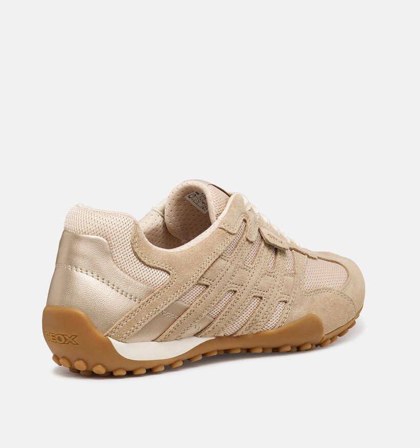 Geox Snake Original Baskets casual en Marron pour femmes (368486) - pour semelles orthop&eacute;diques