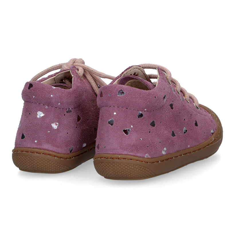 Naturino Cocoon Paarse Babyschoenen voor meisjes (316128) - geschikt voor steunzolen