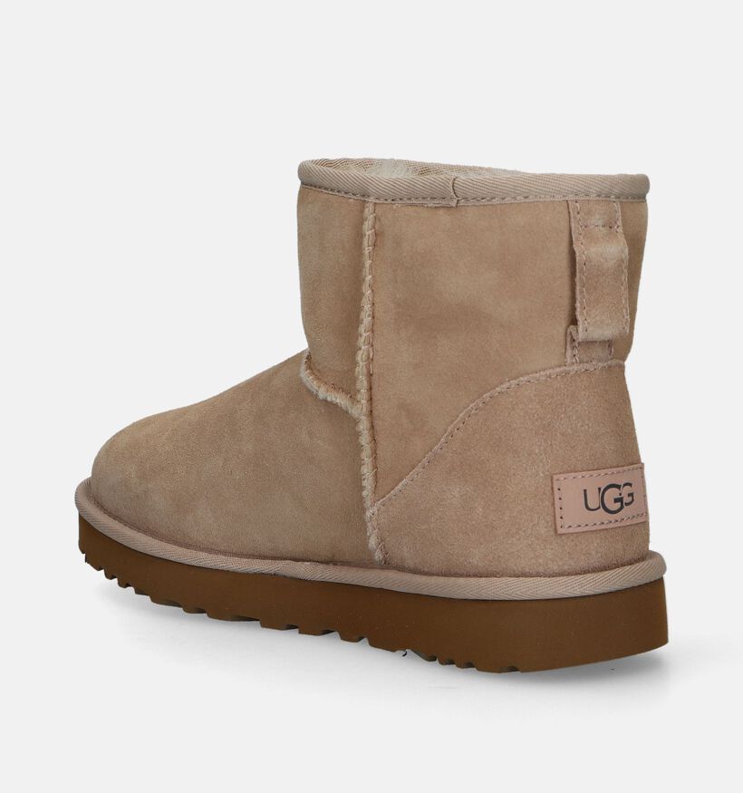 UGG Classic Mini Bottes en Beige pour femmes (336087)