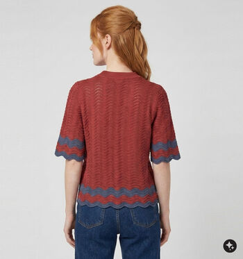 Desires Truien Beige/Bordeaux