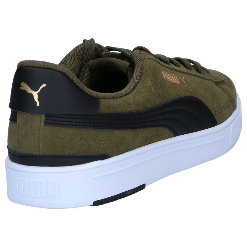Puma Serve Baskets en Khaki en nubuck (293494)
