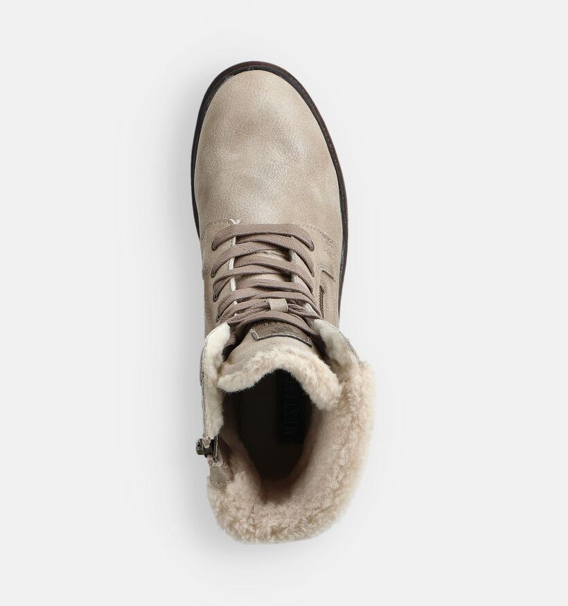 Mustang Bottines à talons en Beige pour femmes (363710)