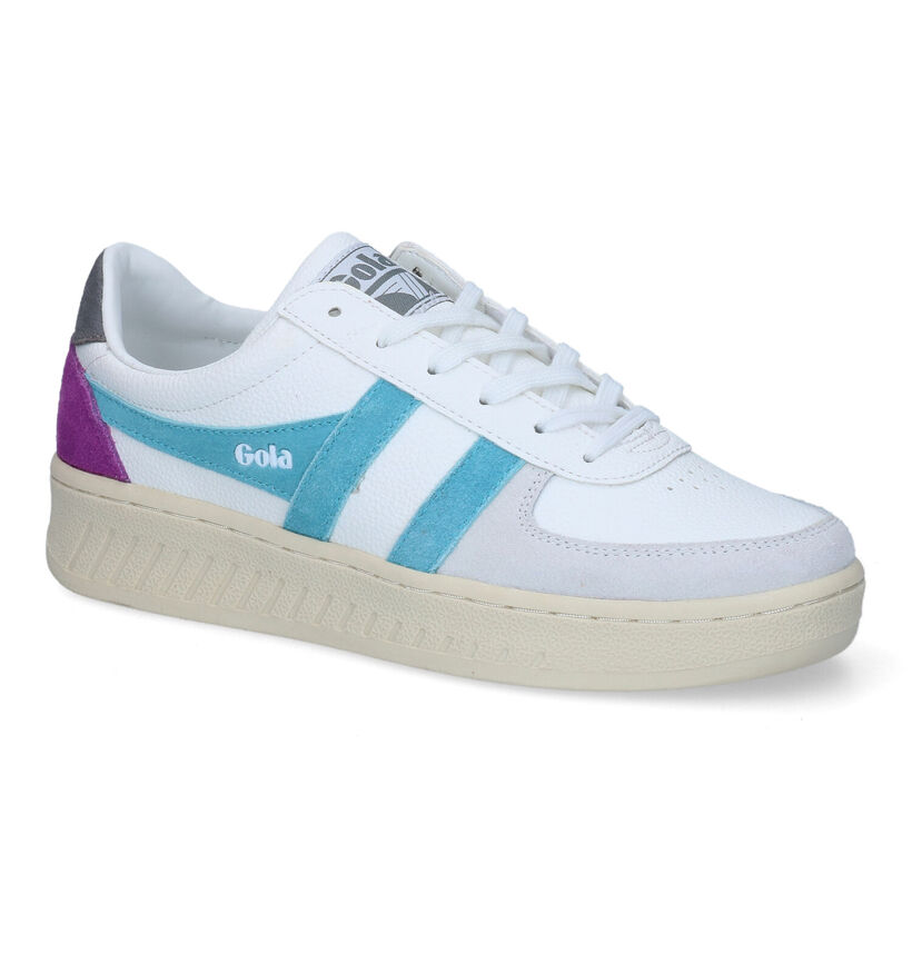 Gola Grandslam Trident Baskets en Blanc pour femmes (336374) - pour semelles orthopédiques